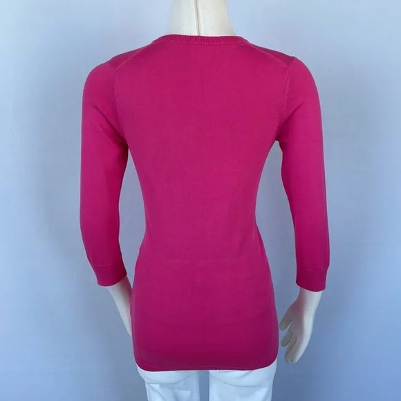 Lacoste Pink Sweater Size 38 3/4in Sleeves - Picture 9 of 13
